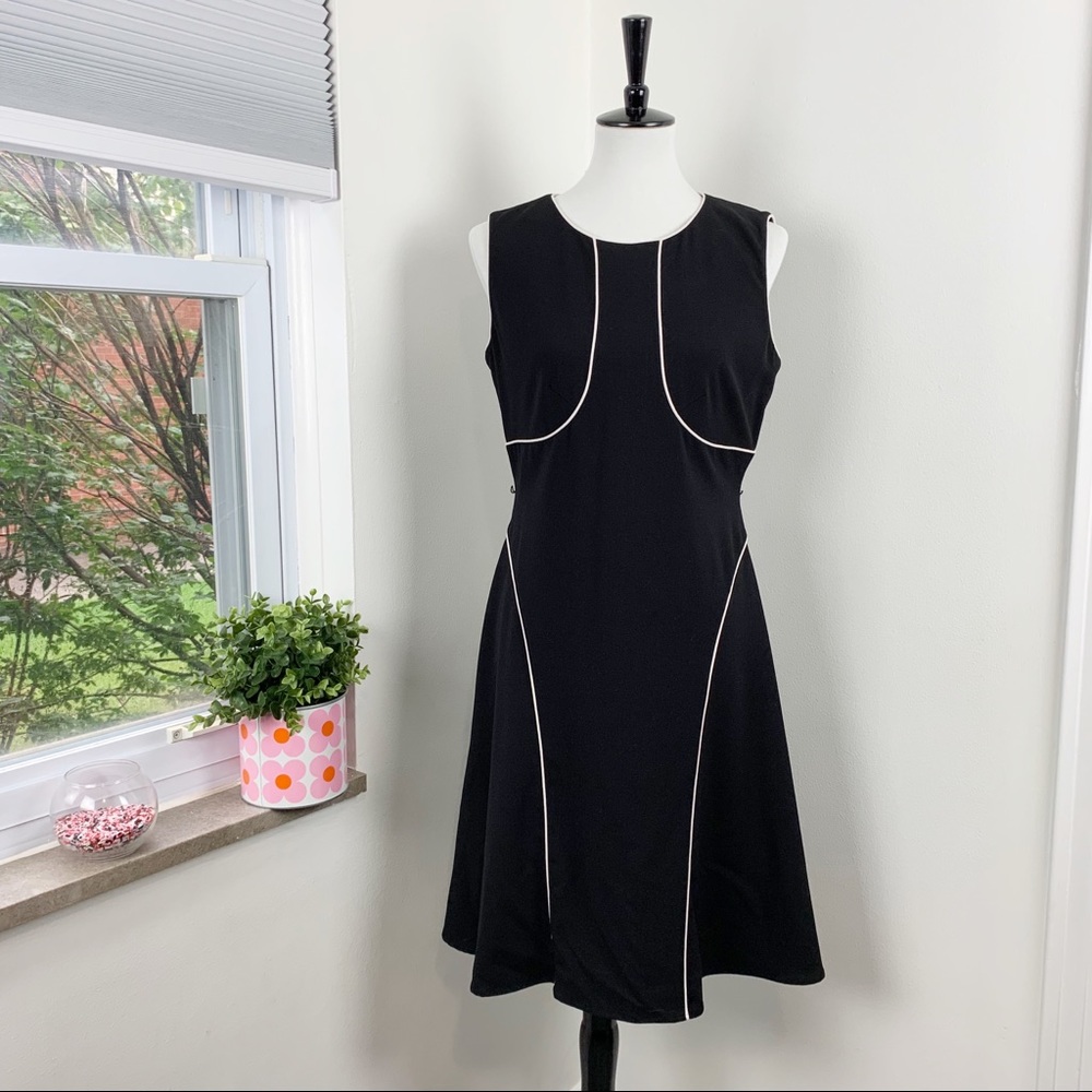 Calvin Klein | Work Black LBD Fit and Flare Dress